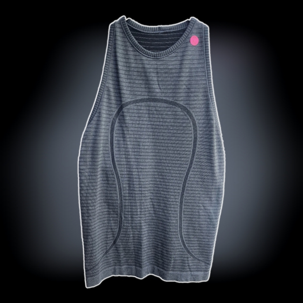 LULULEMON SWIFTLY TECH HIGH NECK TANK GRAY S/M